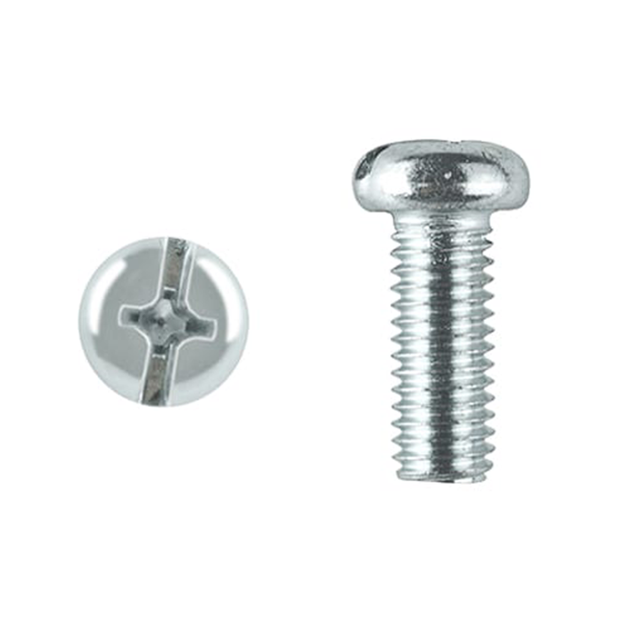 Pinnacle M3 x 15mm Zinc Plated Round Head Bolts And Nuts - 20 Pack