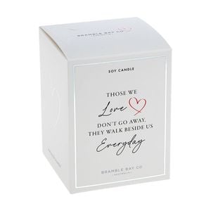 Bramble Bay Walk Beside Sympathy Lily Lime & Cyclamen Glass Soy Candle 300g