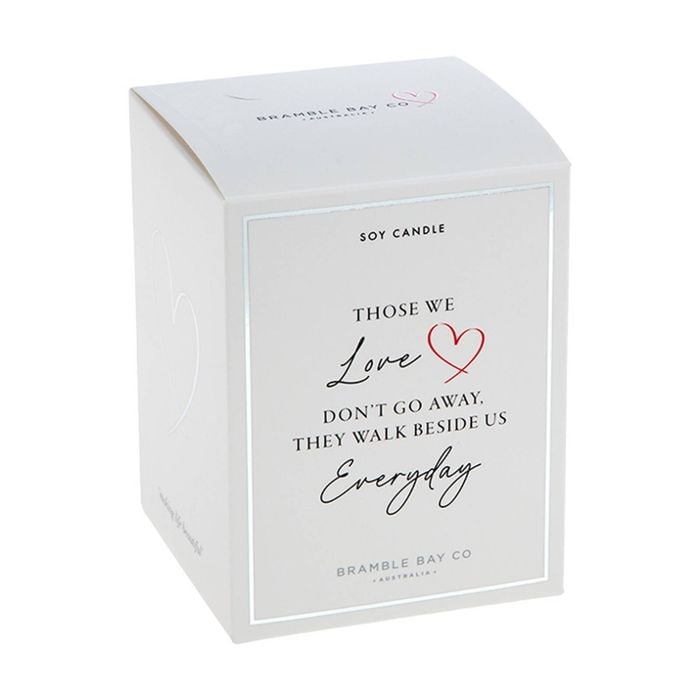 Bramble Bay Walk Beside Sympathy Lily Lime & Cyclamen Glass Soy Candle 300g