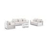 Whitehaven 3+2+1 Outdoor Aluminium Lounge Set White With Hugo Coffee Table & Sunbrella Canvas Cushions