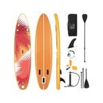Costway 10.5' Stand Up Paddle Board Inflatable SUP Orange