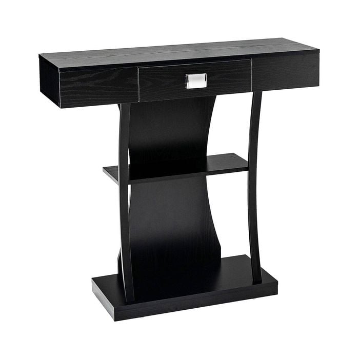 Costway 3-tier Console Table Black