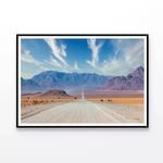 Gravel Road with Mountains  Print 100% Australian Made 90x60cm  (Poster)