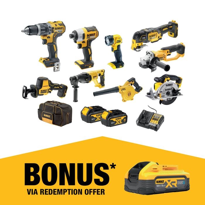 DeWALT 18V XR 4.0Ah 9 Piece Combo Kit DCZ901M2-XE