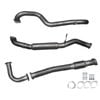 Ignite Exhausts Turbo Back For Nissan Gu Patrol 4.2l Leaf Spring Ute 3" No Dump Pipe With Hotdog Raw Aluminised Steel