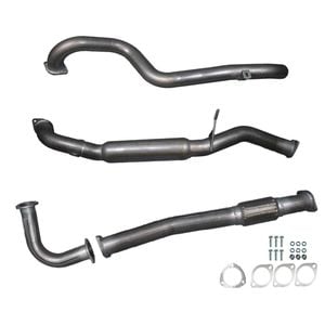 Ignite Exhausts Turbo Back For Nissan Gu Patrol 4.2l Leaf Spring Ute 3" No Dump Pipe With Hotdog Raw Aluminised Steel