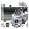 Upgrade Billet Turbo Charger With 64mm Intercooler And Genuine Oil Feed Pipe For Toyota Commuter 1KD-FTV 3.0L