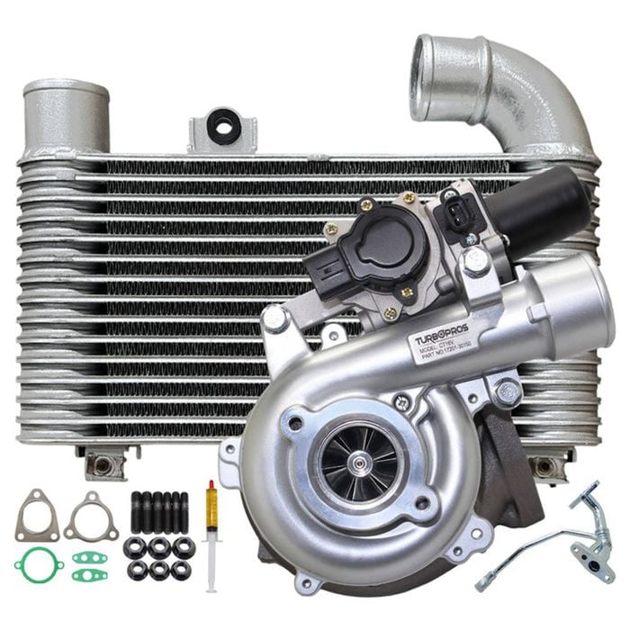 Upgrade Billet Turbo Charger With 64mm Intercooler And Genuine Oil Feed Pipe For Toyota Commuter 1KD-FTV 3.0L