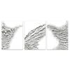 3pcs Elegant White Abstract Minimalist Art Print 100% Australian Made 3 x 40x60cm (Metal Print)