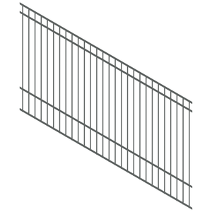 ProtectorAl 1201-2400W x 1200H Monument DTR All Up Pool Fence Panel Raked 16-30º