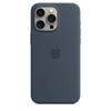 Apple iPhone 15 Pro Max Silicone Case with MagSafe Storm Blue