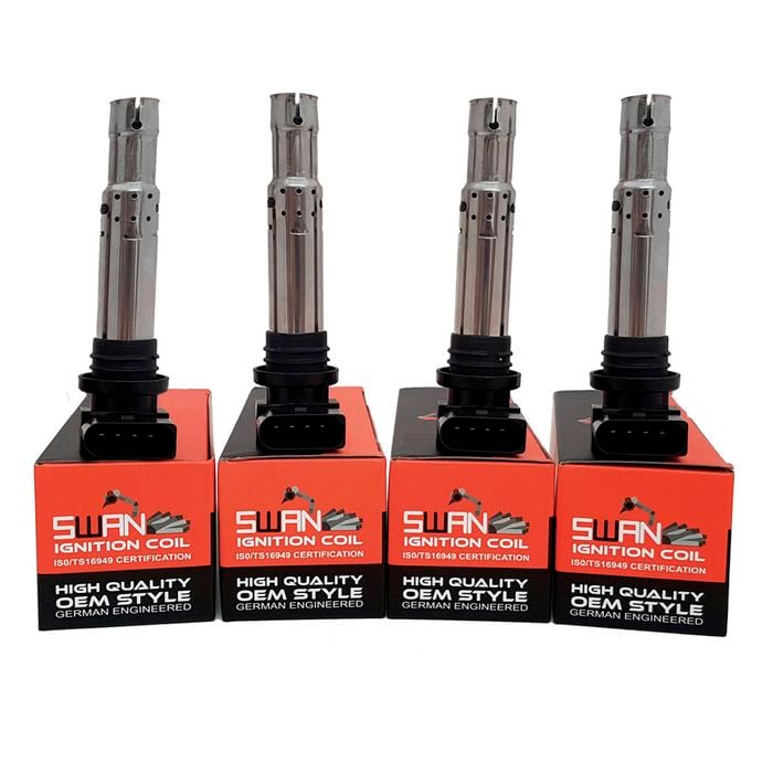 4-Pack SWAN Ignition Coil for Volkswagen Jetta & Tiguan (1.4T)