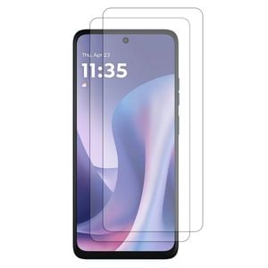 2 Pack MEZON Motorola Moto G57 5G Clear Tempered Glass Screen Protectors