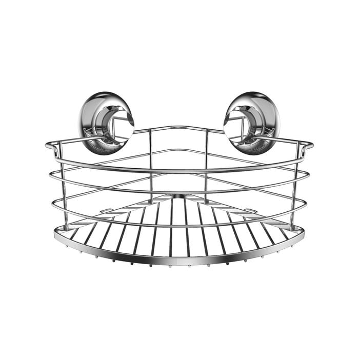 Naleon Suction Works Chrome Corner Basket