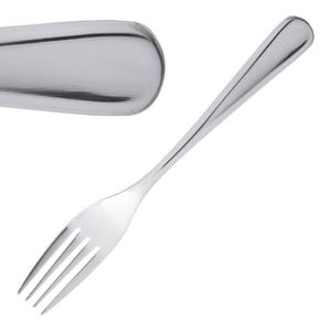 Olympia Dessert Fork Roma 18/10 Stainless Steel 12 Pack 175mm
