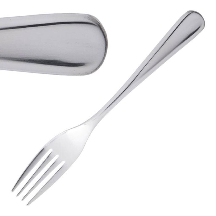 Olympia Dessert Fork Roma 18/10 Stainless Steel 12 Pack 175mm