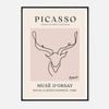 Galrie Elegant Minimalist Art Print of Picasso's Animal Drawings, Black Frame, 70 x 100cm (28 x 40inch)