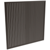 ProtectorAl 1001 - 2000 x 1001 - 2000mm Black Satin Vertical 9mm Gap Aluminium Welded Slat Panel - Black