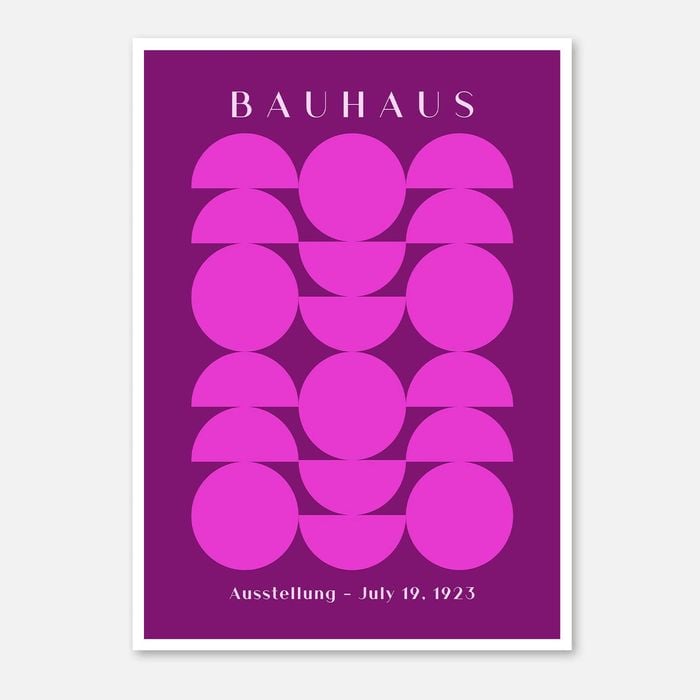 Galrie Bauhaus Geometric Art Print Modern Abstract Poster for Contemporary Spaces, Poster Only, A3 30 x 42cm (12 x 16inch)