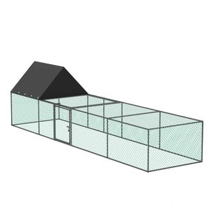 BingoPaw Chicken Coop Rabbit Hutch 320cm x 81cm x 90cm Large Run Outdoor Bunny Cage House
