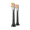 2pc Philips Sonicare A3 Premium All-in-One Brush Head Black Replacement