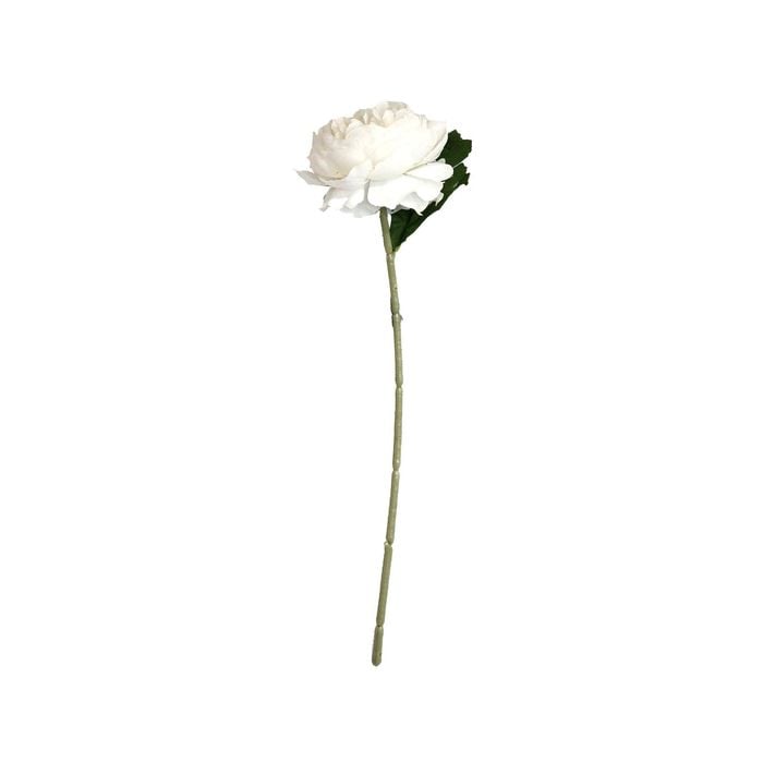 Artificial Flower White 30cm White Peony