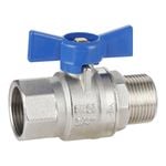 EnduraSeal 20mm Male And Female Butterfly Handle Water Ball Valve
