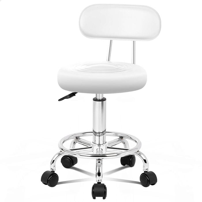 ALFORDSON Salon Stool White