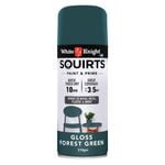 White Knight 310g Forest Green Gloss Squirts Spray Paint