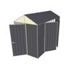 Build-a-Shed 1.5 x 3.0 x 2.3m Front Gable Single Hinged and Double Hinged Door Narrow Shed - Grey