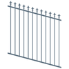ProtectorAl 0350-1200W x 1200H Deep Ocean Spear Top Pool Fence Panel Raked Up to 15º