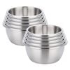 SOGA 2X 5Pcs Deep Matte Stainless Steel Bowls Set