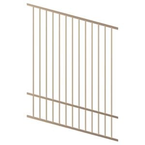 ProtectorAl 350 - 1200 x 1500mm Primrose Raked Up to 15º Flat Top Pool Fence Panel