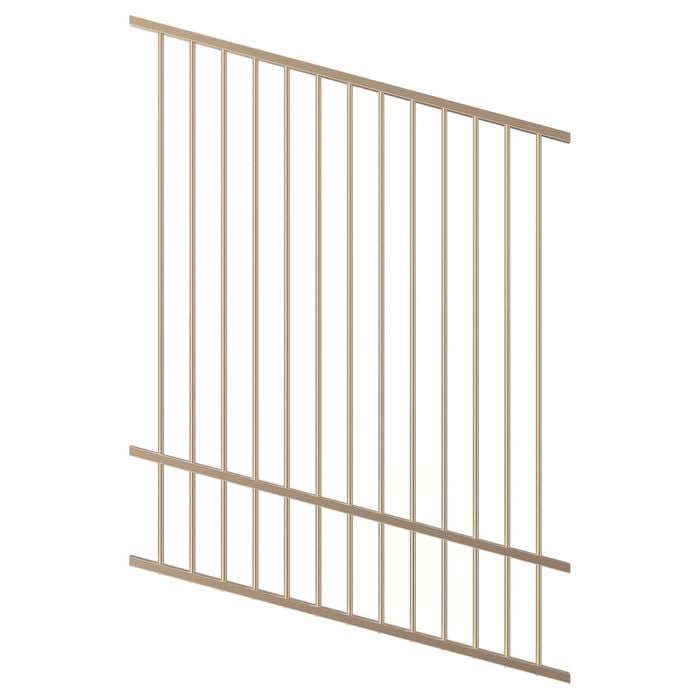 ProtectorAl 350 - 1200 x 1500mm Primrose Raked Up to 15º Flat Top Pool Fence Panel