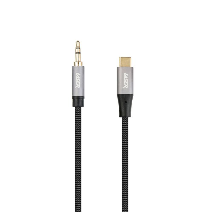 Laser 2m USB-C To AUX Audio Cable (Black)