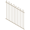 ProtectorAl 0350-1200W x 1200H Paperbark Loop & Spear Top Pool Fence Panel Raked 16-30º