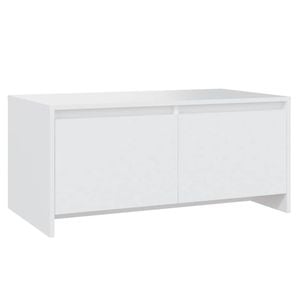 vidaXL Coffee Table White Engineered Wood Couch Table Living Room Accent Table