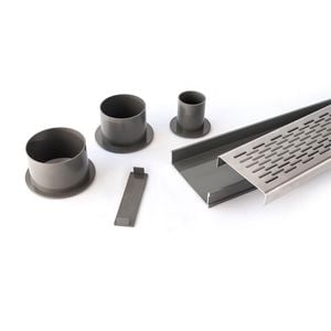 Grates 2 Go 1250mm Grey Brick Pattern Shower Grate Modular Kit