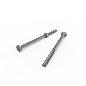 ZENITH M10 x 220mm Hot Dip Galvanised Cup Head Bolts & Nuts - Each