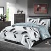 Luxor King Single Twin Feathers Design Cotton Soft Quilt/Doona/Duvet Cover  Set