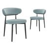 Kath Dining Chairs Pair (set Of Two) Teal And Black