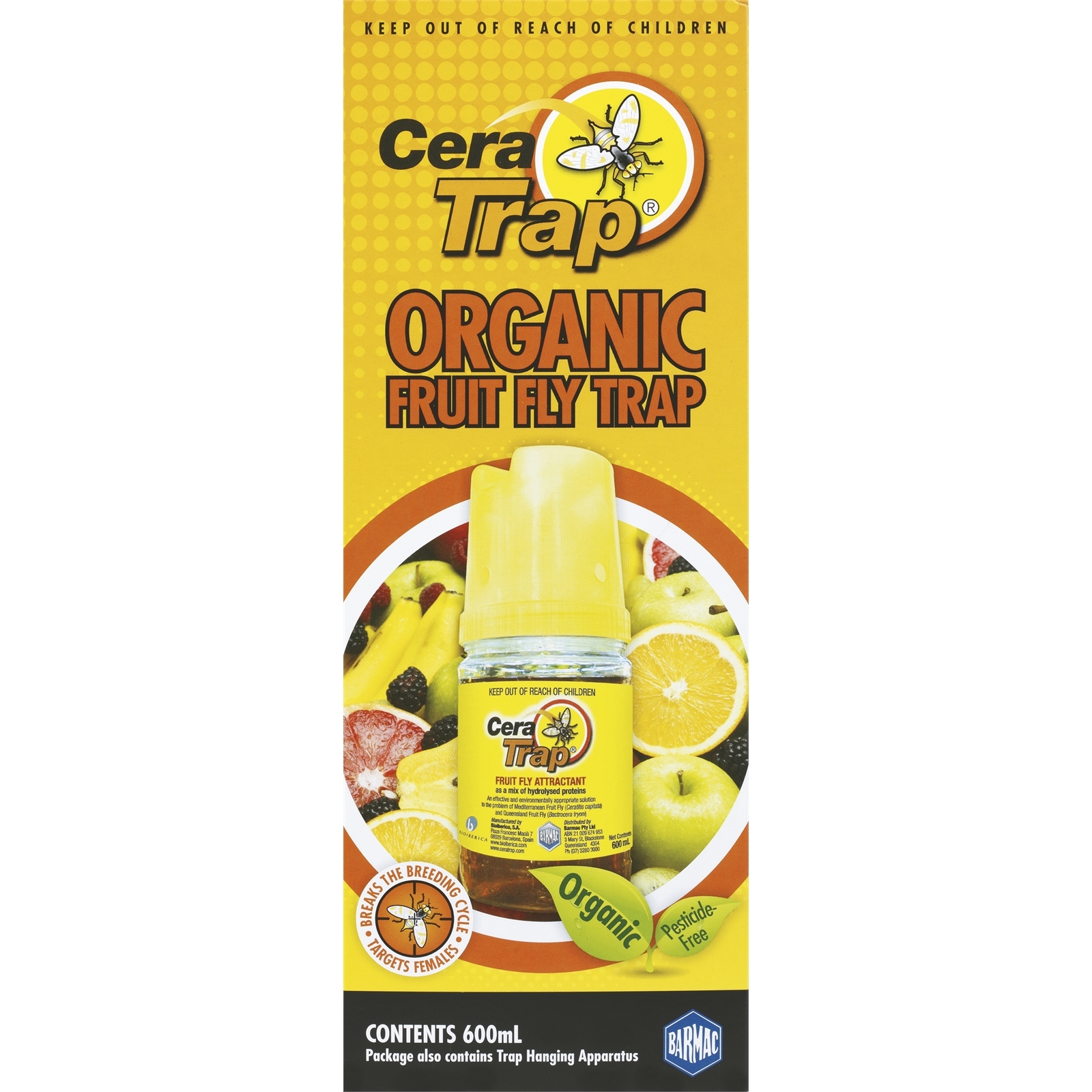 Cera Trap Organic Fruit Fly Trap 600ml