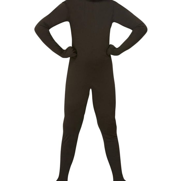Second Skin Black Lycra Boys Costume - Large