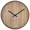 NeXtime Oslo Silent Wall Clock Light Brown Dial 30x30x4.4cm Aluminium Case