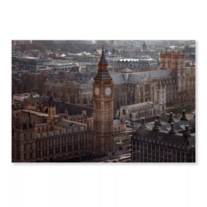 Aerial View Of Big Ben  Print 100% Australian Made 90 x 60cm  (Acrylic)