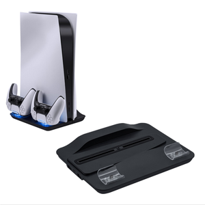 Vertical Stand with Cooling Fan and Dual Charging Dock Station for Sony Playstation 5 PS5