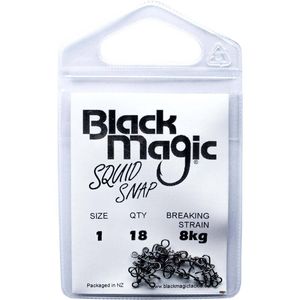 Black Magic Spiral Squid Fishing Snap Clip 1 (8kg Breaking Strength)