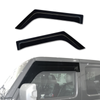 AUSGO Wide-Profile Weather Shields for Jeep Wrangler 2Door JL Series 2018-Onwards Weathershields Window Visors Wind Deflectors