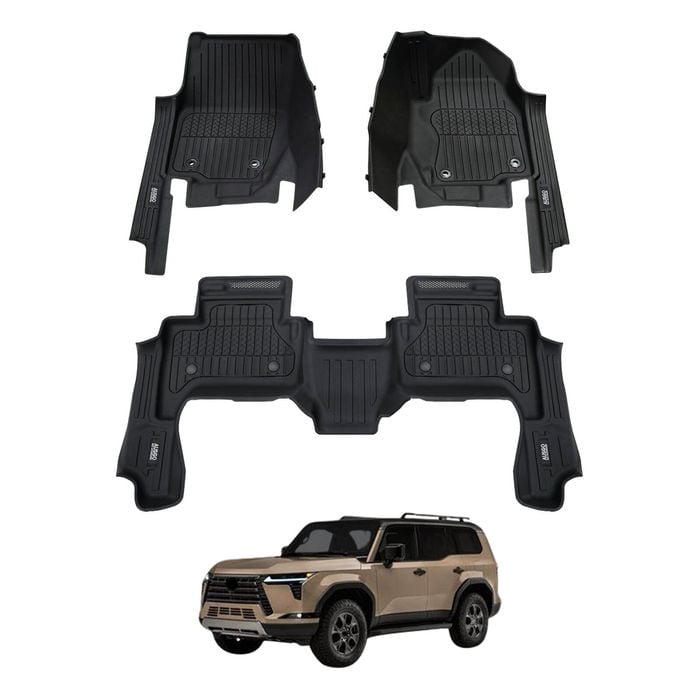 AUSGO 7D Injection Car Floor Mats for Lexus GX550 Luxury 2024-Onwards All-Weather Floor Liners