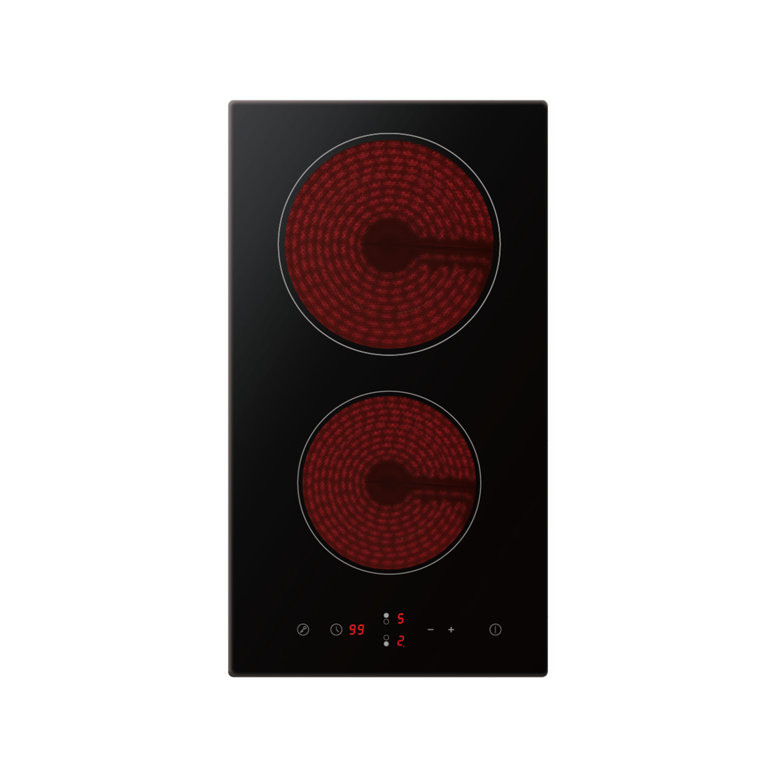 Everdure 300mm Black Ceramic Glass Cooktop - 300mm